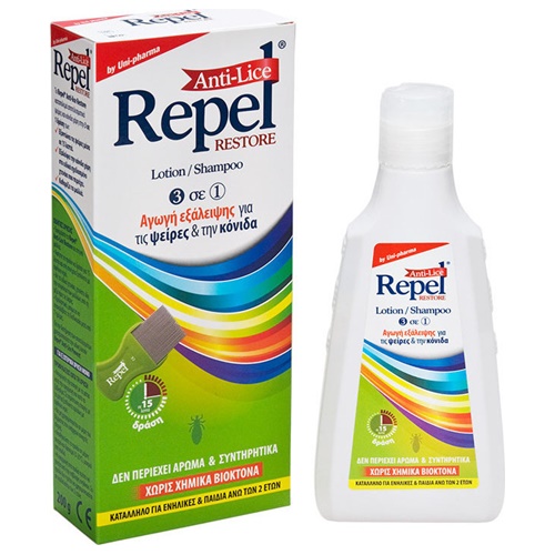 Unipharma Repel AntiLice Restore ShampooLotion, Λοσιό feelhealthy.gr