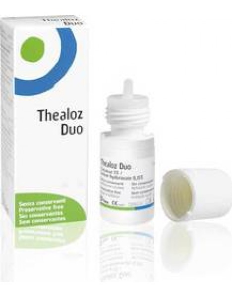 Thealoz Thea Duo Οφθαλμικές Σταγόνες Υποκατάστατο Δακρύων με Υαλουρονικό Οξύ, 10ml