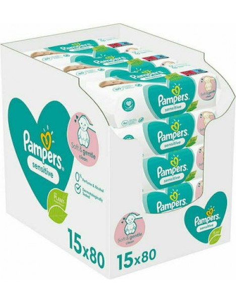 Pampers Sensitive XXL 15x80τμχ 1200τμχ