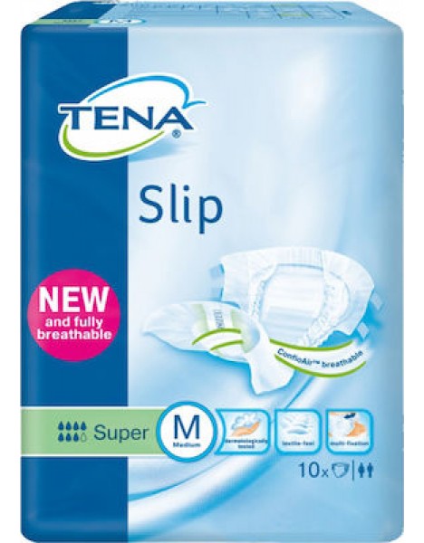 Tena Slip Super Πάνες Ακράτειας Medium 10τμχ