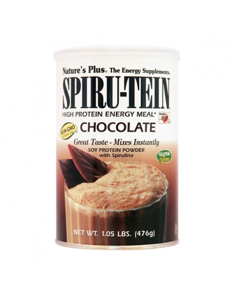 Nature's Plus, SpiruTein Chocolate,Υποκατάστατο Γεύματος 1.05lb 476gr Chocolate 