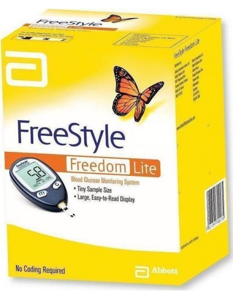 Abbott FreeStyle Freedom Lite Σετ Συσκευή μέτρησης σακχάρου + δώρο 10 ταινίες + 10 βελονάκια