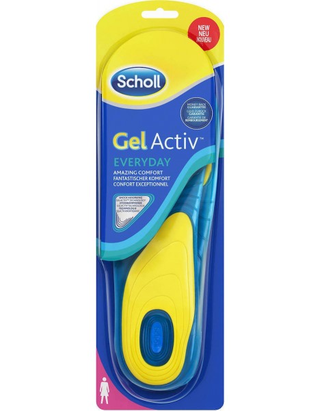 Scholl Gel Activ Everyday Ανατομικοί Πάτοι Παπουτσιών για Γυναίκες 2τμχ (One Size 35.5-40.5)