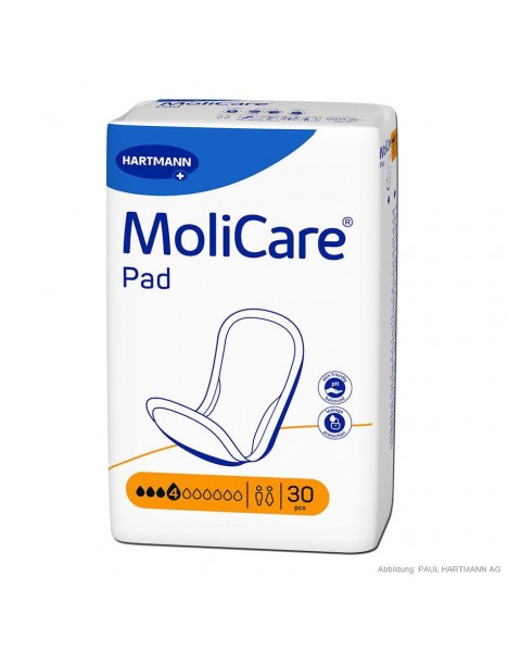 Hartmann Molicare Pad Unisex Σερβιέτες Ακράτειας 30τμχ 168077