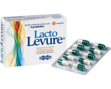 Uni-Pharma Lacto Levure Με 4 Προβιοτικά για Αποκατάσταση Εντερικής & Κολπικής Χλωρίδας 10 κάψουλες