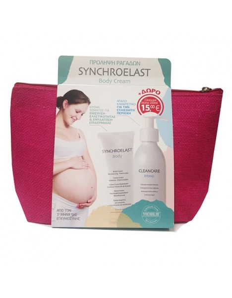 Synchroline Synchroelast Promo με Body Cream Συσφικτική Κρέμα Σώματος, 200ml & Δώρο Cleancare Intimo Απαλό Καθαριστικό για την Ευαίσθητη Περιοχή, 200ml