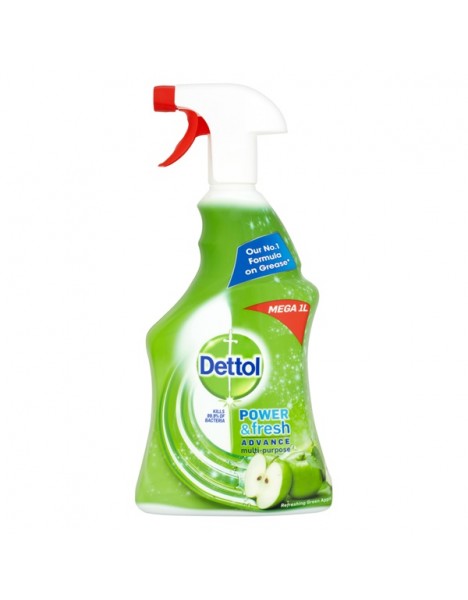 DETTOL ΑΝΤΛΙΑ ΚΑΘΑΡΙΣΜΟΥ 1L POWER & FRESH ΠΡΑΣΙΝΟ ΜΗΛΟ 