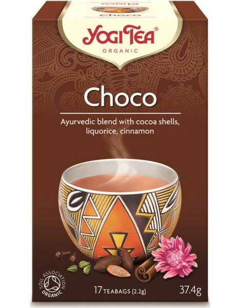 YOGI TEA Choco Βιολογικό Τσάι με Κακάο Ανακουφίζει από την Κούραση 17 Φακελάκια 30.6g