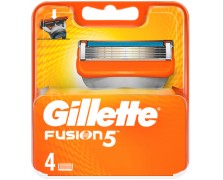Gillette Fusion Λεπίδες Ανταλλακτικά για Ξυραφάκι 4τμχ