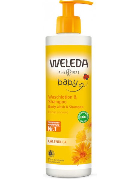 Weleda Σαμπουάν και Αφρόλουτρο Bio 400ml με Αντλία