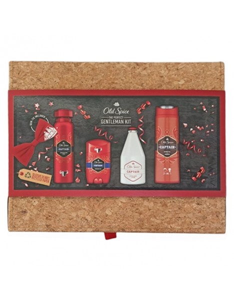 Old Spice Captain Set The Perfect Gentleman Kit Ολοκληρωμένο Πακέτο Περιποίησης της Ανδρικής Επιδερμίδας σε Πρακτική Συσκευασία