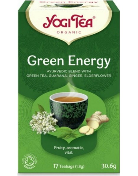 Yogi Tea Πράσινο Τσάι Βιολογικό Green Energy 17 Φακελάκια 30.6gr