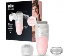 Braun Silk-Epil Wet & Dry Σετ Αποτρίχωσης Epilator για Σώμα & Μπικίνι 5-620