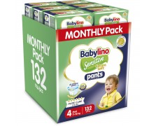 Babylino Cotton Soft Monthly Pack Πάνες Βρακάκι No. 4 για 7-13kg 132τμχ