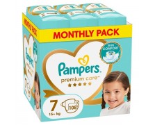  PAMPERS Premium Care No. 7 για 15+kg 108τμχ