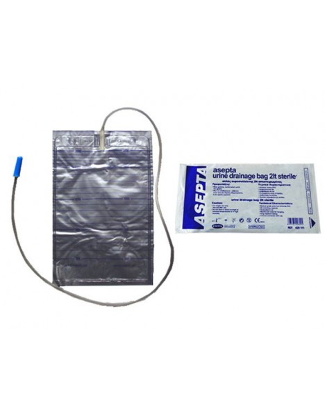 Asepta Urine Drainage bag sterile Ουροσυλλέκτης αποστειρωμένος 2000ml