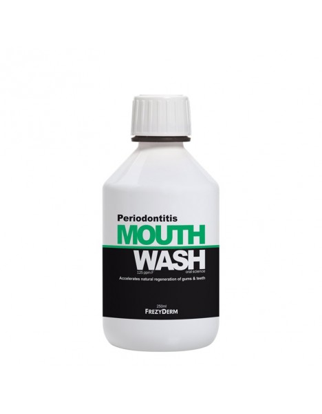 Frezyderm Mouthwash Periodontitis Φθοριούχο Στοματικό Διάλυμα Κατάλληλο για Περιοδοντίτιδα 250ml