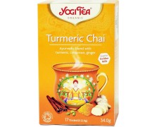Yogi Tea Turmeric Chai Βιολογικό Τσάι για Χαλάρωση & Εξύψωση Διάθεσης 17 Φακελάκια 30.6g