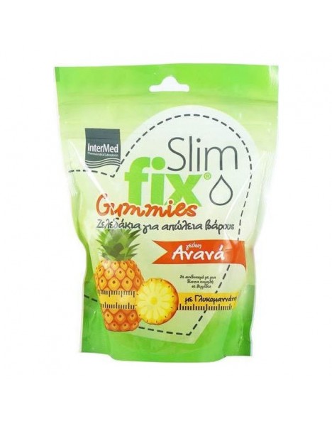 Intermed Slim Fix Gummies Ζελεδάκια για Απώλεια Βάρους με Γεύση Ανανά 210g