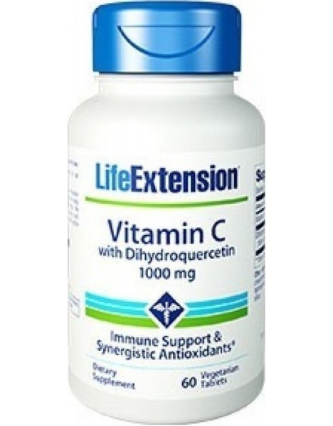 Life Extension Vitamin C με διυδροκουερσετίνη 1000mg Ενίσχυση του ανοσοποιητικού & αντιοξειδωτική προστασία 60 ταμπλέτες