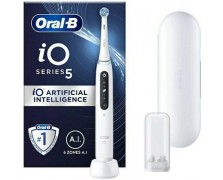 Oral-B IO Series 5 Ηλεκτρική Οδοντόβουρτσα με Αισθητήρα Πίεσης και Θήκη Ταξιδίου White