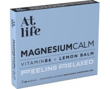At Life Μagnesium Calm Vitamin B6 & Lemon Balm 60caps (Συμπλήρωμα Διατροφής με Μαγνήσιο, Βιταμίνη Β6 & Μελισσόχορτο)