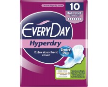 Every Day Hyperdry Maxi Night Σερβιέτες με Φτερά Νυκτός για Αυξημένη Ροή 7 Σταγόνες 10τμχ