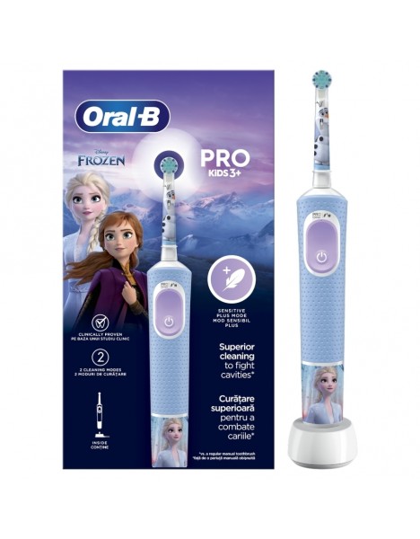 Oral-B Pro Kids 3+ Frozen Ηλεκτρική Οδοντόβουρτσα Με Δώρο Θήκη Ταξιδίου