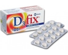 Uni-Pharma D3 Fix Βιταμίνη D3, 1.200iu 60 ταμπλέτες για δυνάτά οστά και αρθρώσεις καθώς και για την βελτίωση της διάθεσης 