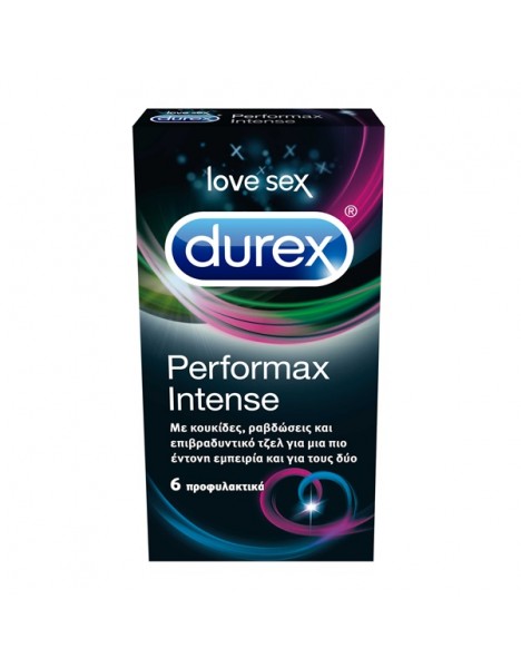 Durex Performax Intense - Προφυλακτικά με Ραβδώσεις και Κουκίδες 6τεμ.