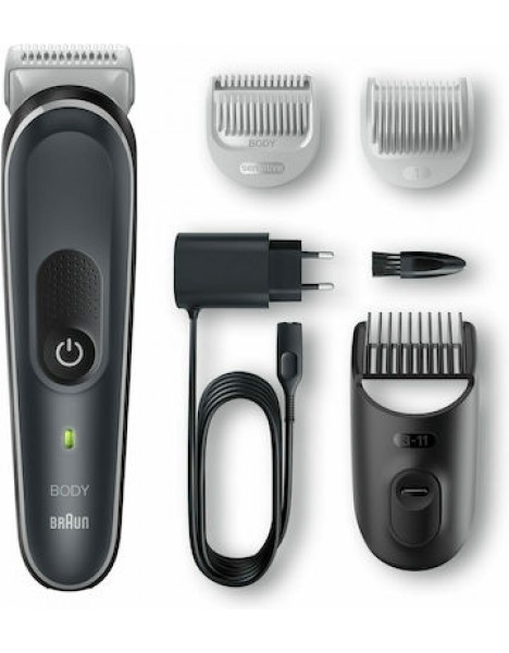 Braun Body Groomer 5 BG5340 Επαναφορτιζόμενη Ξυριστική Μηχανή Σώματος 