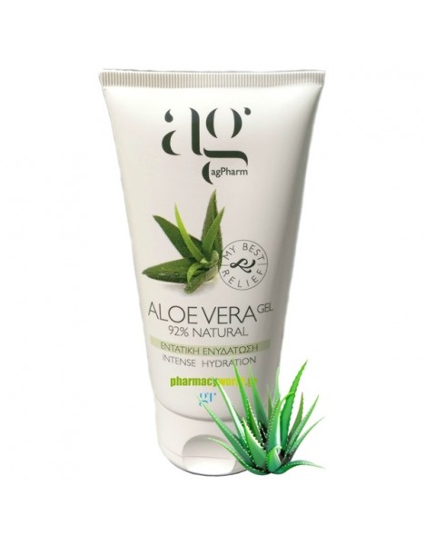 Ag Pharm ALOE VERA 92% natural Gel Προσώπου Σώματος για Εντατική Ενυδάτωση 150 ml