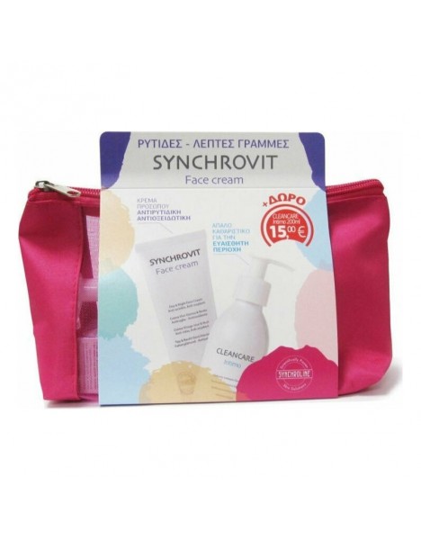 Synchroline Promo Pack με Synchrovit Face Cream Αντιγηραντική Κρέμα Προσώπου, 50ml & Δώρο Cleancare Intimo Απαλό Καθαριστικό για την Ευαίσθητη Περιοχή, 200ml