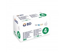 BD Thin Wall Βελόνες ινσουλίνης Για Πένες 32G x 4mm 100τμχ