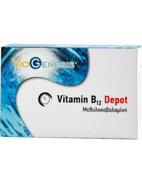 Viogenesis Vitamin B12 Depot Βιταμίνη για την Υγεία του Νευρικού Συστήματος 1000mg 30 κάψουλες