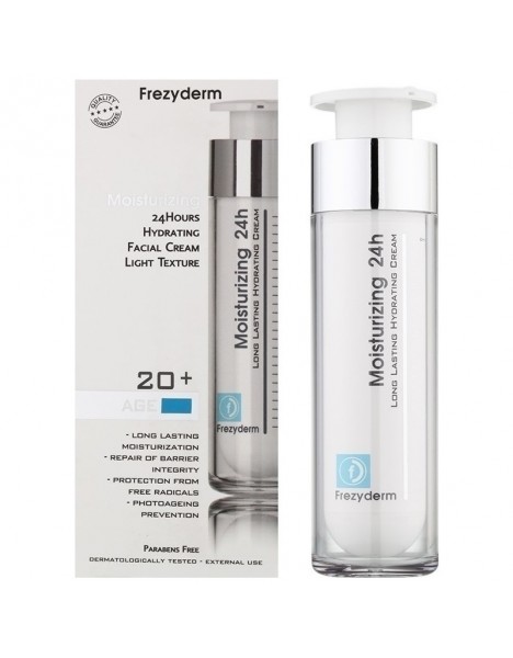 Moisturizing 24h Cream 20+ Ενυδατική Κρέμα Προσώπου & Λαιμού, 50ml