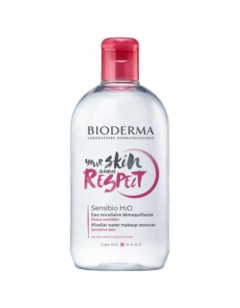 Bioderma Sensibio H2O 500ml Your Skin Deserves Respect Limited Edition