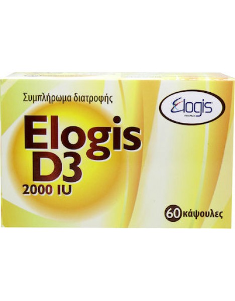 Elogis D3 2000IU Συμπλήρωμα Διατροφής με Βιταμίνη D3, 60caps