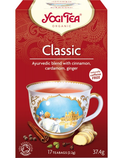 Yogi Tea Classic, Τσάι με κανέλα κάρδαμο τζίντζερ, Bio, 17 φακελάκια