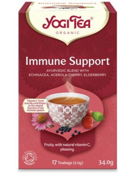 Yogi Organic Tea Immune Support Τσάι για την Ενίσχυση του Ανοσοποιητικού, 17 φακελάκια