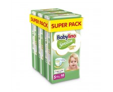 Babylino Sensitive Cotton Soft Super Pack Πάνες με Αυτοκόλλητο No. 5 για 11-16kg 132τμχ