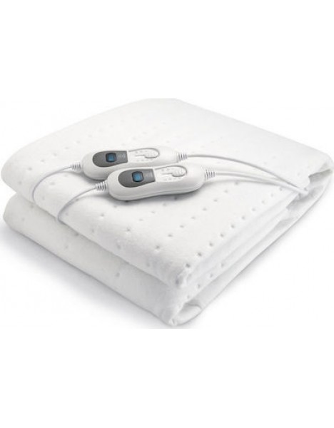 Alfa Care Power Heat Διπλό Ηλεκτρικό Υπόστρωμα Πλενόμενο με Χρονοδιακόπτη Λευκό 120W 160x140εκ.