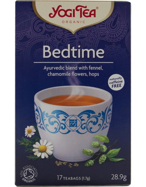 YOGI TEA Bed Time Βιολογικό Τσάι για Αϋπνία & Υπερένταση 17 Φακελάκια 30.6g