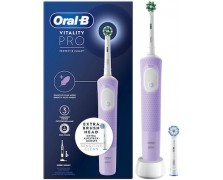 Oral-B Vitality Pro Protect X Clean Ηλεκτρική Οδοντόβουρτσα με Χρονομετρητή Lilac 1 Τμχ