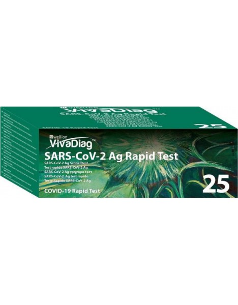 Wellion Rapid 25τεμ Test αντιγόνου SARS-CoV-2 Ag Vivadiag 25 τμχ 