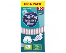 EveryDay Giga Pack Σερβιέτες Sensitive with Cotton Normal Ultra Plus, 30τεμ