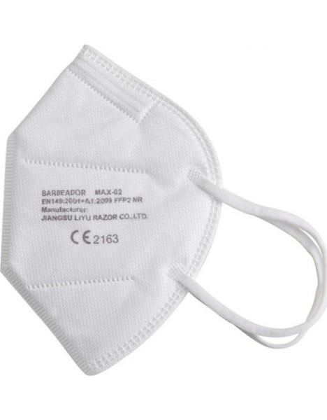 Max Barbeador ΑΣΠΡΕΣ (20αδα) Max-02 Filtering Half mask FFP2 Κουτί 20τμχ