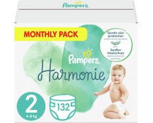 Pampers Πάνες με Αυτοκόλλητο Harmonie No. 2 για 4-8kg 132τμχ