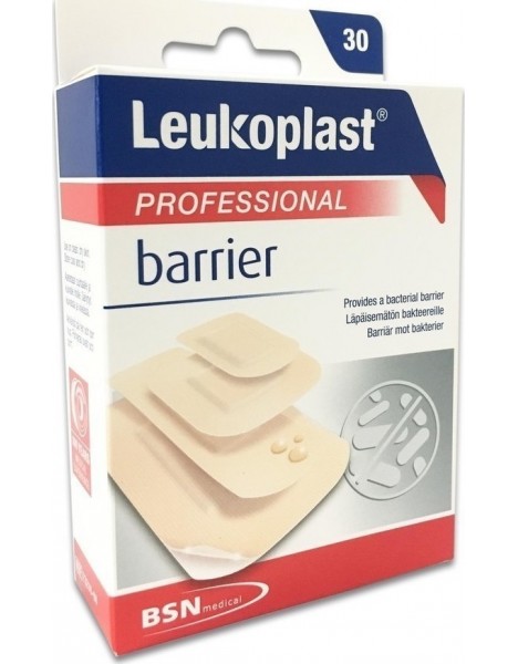 Leukoplast Professional Barrier 4 μεγέθη 22 x 38 + 38 x 38 + 22 x 72 + 38 x 63, 30 τμχ.