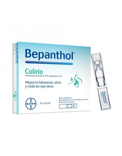 Bepanthene eye drops μονοδοσεις υαλουρονικο νατριο 0,15% 20x0,5ml